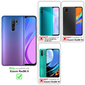 Cadorabo Redmi 9 Lommeboketui med Magnetisk Lukking Ståfunksjon og Kortlomme for