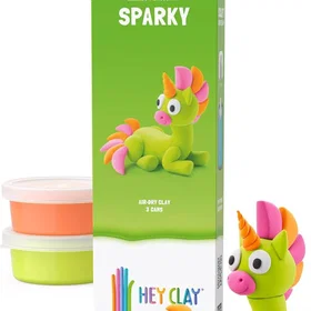Hey Clay Rainbow Unicorns Modellervoks Multifarvet 3-pack