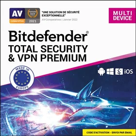 Bitdefender Total Security & VPN 10 Devices 1 Year