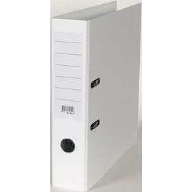 Brevordner 80mm skinne A4 hvit