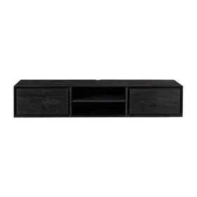 Aera 3663807297515_CAFR Meuble TV Bois 2 Tiroirs 1 Niche