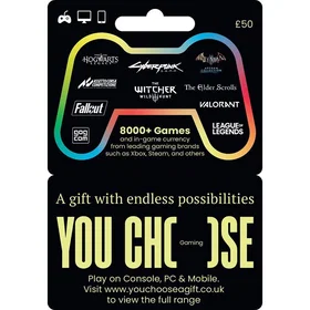 YouChoose Gaming Digital Gift Card 50 GBP