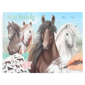 Miss Melody 12978 Horse Coloring Book