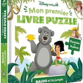 Hachette Jeunesse Disney Baby Baloo et la Jungle 4 Pièces