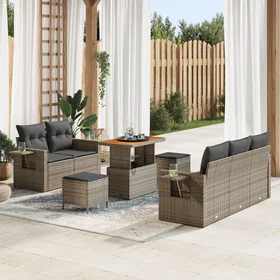 vidaXL Garden Sofa Set with Cushion 8 Pieces 3361693
