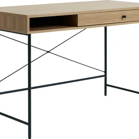 Nordique Skrivebord med skuffe og hylde 120x60x76cm