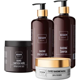 KESEM Muddy Paradise Gift Set for Men ( with Dead Sea Minerals 500ml, Shower Soa
