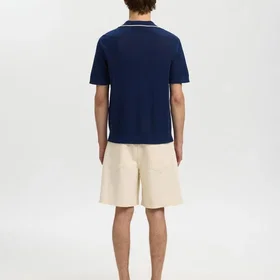 Selected Slhjesse SS Knit Open Structure Polo (Herre)