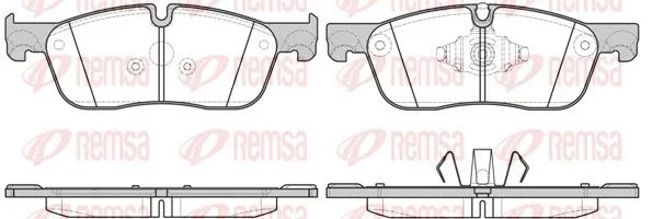 Remsa Brake Pad Set 1100-163310