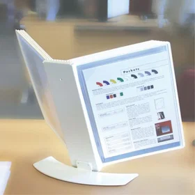 Tarifold Bordstativ A4 10 lommer hvit