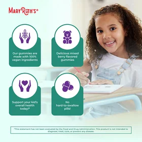 Mary Ruth's Kids Immunity Gummies Mixed Berry