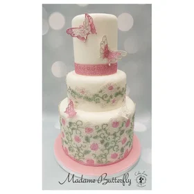 Oriental Blossom & Birds Cake Lace/Sugar Blonde, Claire Bowman