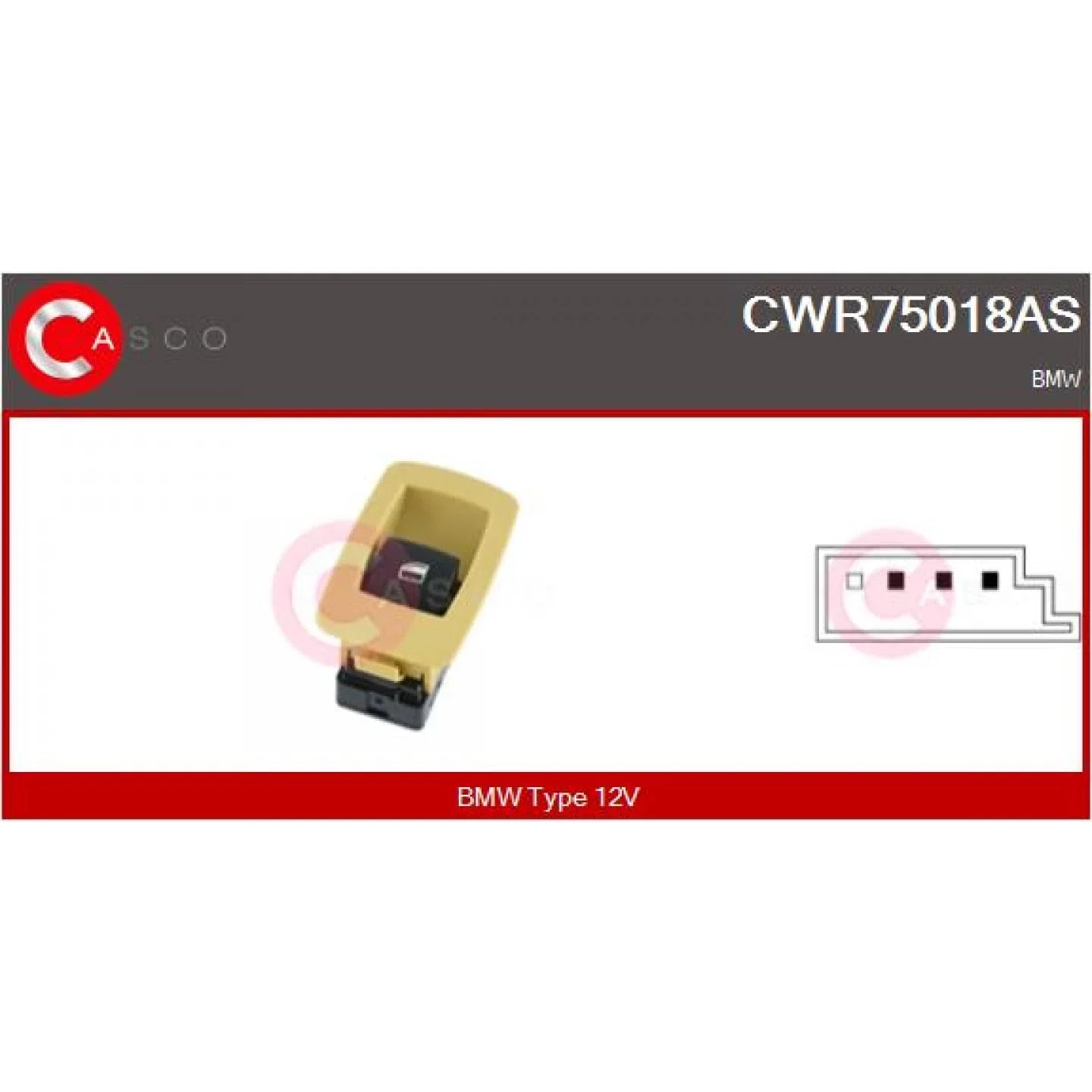 Casco CWR75018AS Window Lift Switch
