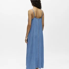 Object Outobjframe Singlet Denim Dress