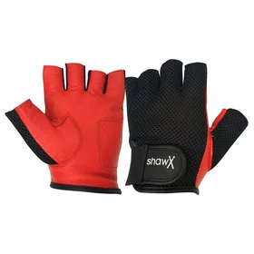Shaw Fingerless Medium Drum Gloves Red