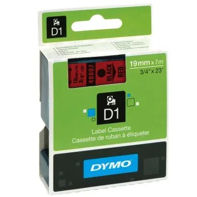 Dymo S0720870 19mm x 7m Red/Black