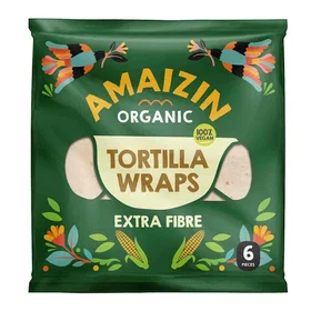 Amaizin Tortilla Wraps Extra Fibre Organic 240g