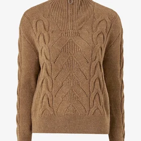 Only Tröja onlLeise LS Zip Highneck Knt (Dame)