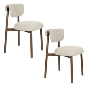 Boîte Robyn Chaise à manger Tissu 2-Pack
