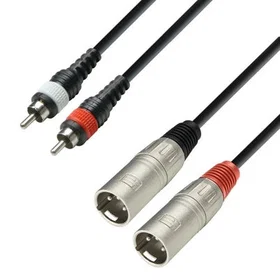 Adam Hall XLR to RCA Cable 3m K3TMC0300