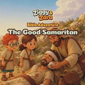 Ziggy & Zara Bible Adventure: The Good Samaritan Färgläggningsbok för Barn