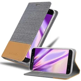 Cadorabo Wallet Case with Magnetic Closure Stand and Card Slot for Samsung Galaxy J7 2017