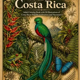 Wild Costa Rica: Volumen 1 Färgläggningsbok