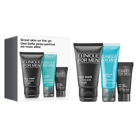 Clinique Great Skin On The Go Set (ansiktsrengöring, fuktkräm, ögonkräm)