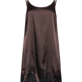 Noisy May Nmceleste S/L Satin Spets Kort Klänning