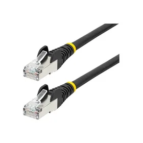 StarTech.com LSZH S/FTP Cat6a 50cm Patch Cable NLBK-50C-CAT6A-PATCH