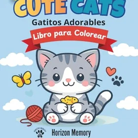 Gatitos Adorables Färgläggningsbok för barn