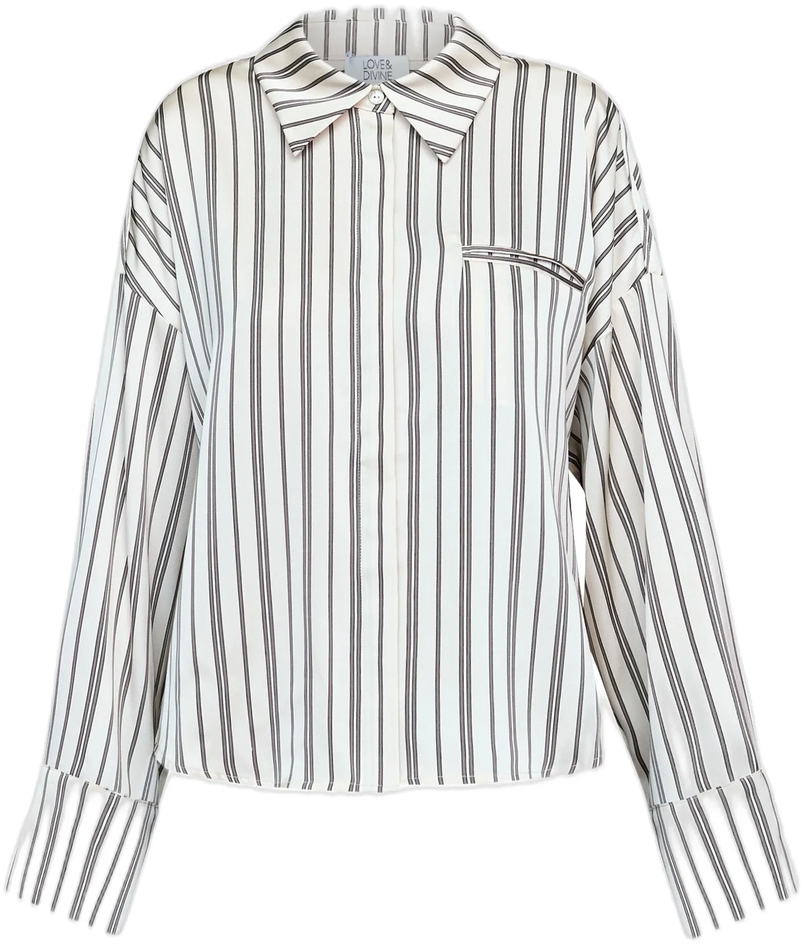 Love&Divine Cream Stripes Shirt (Women's)