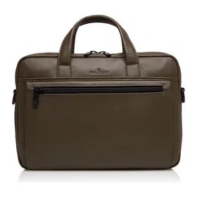 Castelijn & Beerens Nappa X Porte-documents (Olive, 41 cm)