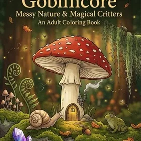 Goblincore: Messy Nature & Magical Critters Färgläggningsbok för Vuxna