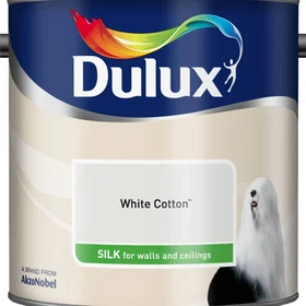 Dulux Silk Emulsion Paint White Cotton 2.5L