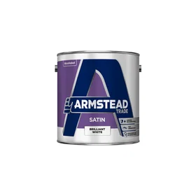 Armstead Trade Satin Paint Brilliant White 5L