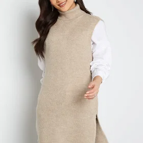 Only Cora Long Rollneck Vest (Femme)