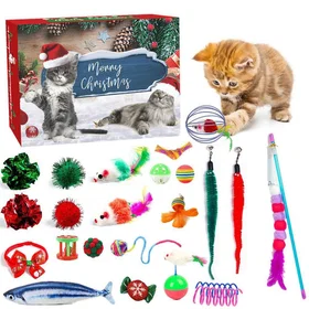 Quipulse Style 2 Christmas Sound Cat Toy Advent Calendar