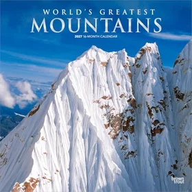 Browntrout World's Greatest Mountains Monthly Calendar 2027 Square
