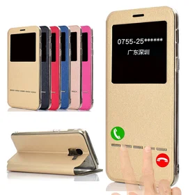 Hi Q Smart Folio Etfodral med Fönster och Svarsfunktion för Samsung Galaxy J6