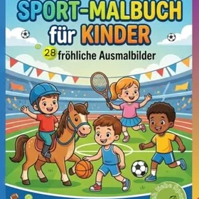 Mein großes Sport-Malbuch för Barn Coloring Book