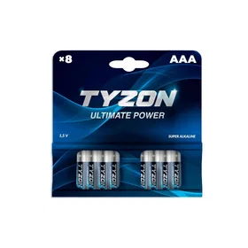 TyZon AAA Super Alkaline 8-pack