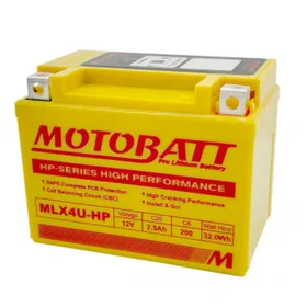 Motobatt MLX4U-HP 12V 2.5Ah Lithium Battery