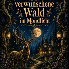 Der verwunschene Wald im Mondlicht Färgläggningsbok för Vuxna
