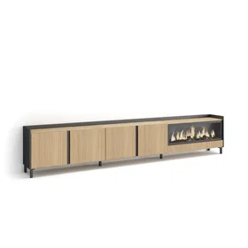 SKRAUT Cheminée Électrique XXL 315x35x61cm