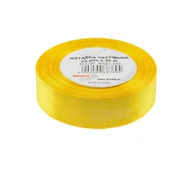 BREWIS Satinsnöre Gult 25 mm x 32 m