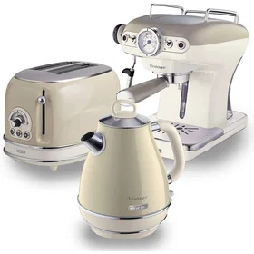 Ariete Vintage ARPK4 Coffee Machine Toaster & Kettle Bundle