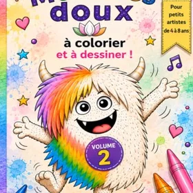 Monstres Doux À Colorier Färgläggningsbok