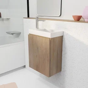 Aurlane Vanité de salle de bain 40x50x22cm Marron (3700710272298_CAFR)