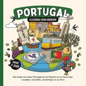 Portugal Kleurboek för barn från 4 år Färgläggningsbok för barn
